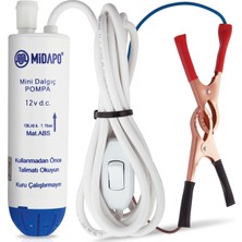 Midapo 12V Mini Dalgıç Pompa Dayanıklı Tasarım ile Bahçe Sulama İçin İdeal Çözüm