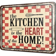 Decovetro Cam Kesme Tahtası ve Sunumluk My Kitchen Heart Desenli 25 x 35 cm