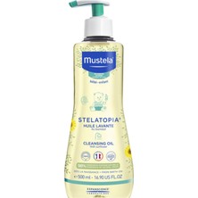 Mustela Stelatopia 500 ml Huile Lavante Temizleme Yağı Hassas Ciltler İçin Nazik Temizlik