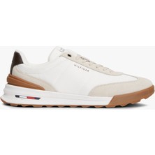 Tommy Hilfiger Retro Runner Mesh Suede Mıx Erkek Yeşil Sneakers - FM0FM05908