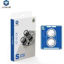 Lito S+ iPhone 17 Kamera Lens Koruyucu Light Blue