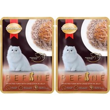 Refine Pouch Jöle Içinde Yengeç Çubuklu Seçkin Ton Balığı 70 gr (2 Paketi)