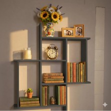 Rafixa Dikey Labirent Duvar Rafı Estetik Kitaplık ve Dekoratif Obje Düzenleyici