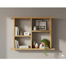 Rafixa Pencere Formlu Duvar Rafı Dekoratif Obje ve Kitap Standı Modern Kitaplık