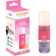 Epson 108 Için Mürekkep 70ML Cescesor - Açık Kırmızı (Light Magenta): 70ML