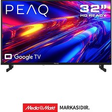 Peaq 32P8000 32'' Smart Tv – Google Işletim Sistemli, Dahili Uydu Alıcılı LED Tv