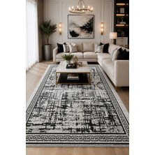 Hby Mozaik Desen Kilim Siyah