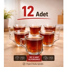 Zürih Collection Çizgili Desenli Çay Fincanı-Kupa- 6 Adet