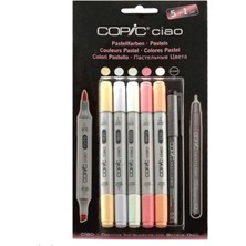 Copic Ciao Pastel Renkler 5+1 202527 Kesik Uç ve Fırça Uçlu Kalemler ile Renkli