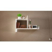 Rafixa Minimalist Tekli Duvar Rafı Şık Kitaplık ve Dekoratif Obje Köşesi