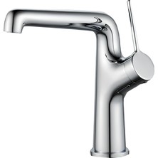 Creavit Flow Lavabo Bataryası Armatürü FL1500 Krom Seramik Malzeme ile Uzun Ömürlü Aç - Kapa Tipi