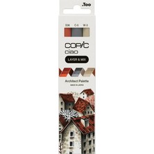 Copic Cıao Layer & Mıx 3D Set Archıtect Palette 3 Lu
