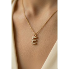 Parmas Design Harf Charm 925 Ayar Gümüş Kadın Minimal Kişiye Özel Kolye