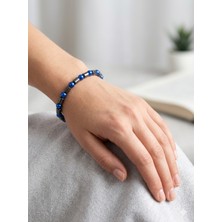 Rose Doğaltaş 6mm ve Boru Kesim Doğaltaş Bileklik  Unisex