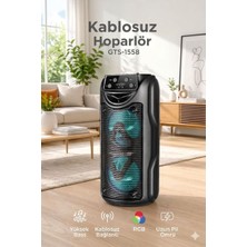 MMctech Bluetooth Hoparlör Rgb Işıklı 3 Inc Taşınabilir Parti Speaker GTS-1557