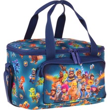 Kaukko Kids Iki Bölmeli Thermo Okul Beslenme Çantası - Boom Baskılı Lacivert Renk (Erkek Çocuk) - L5420