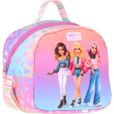 Wow Generation Shine Baskılı Turuncu - Mor Renkli Kız Çocuk Isı Yalıtımlı Okul Beslenme Çantası - W6091