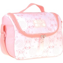 Calacilo Pleasant Kız Çocuk Kedi Baskılı Pembe Isı Yalıtımlı Okul Beslenme Çantası - C4051
