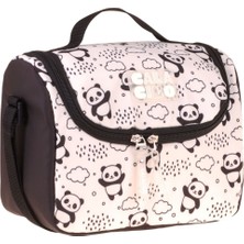 Calacilo Sweet Kız Çocuk Panda Baskılı Siyah Isı Yalıtımlı Okul Beslenme Çantası - C4060