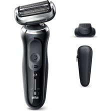 Braun Seri 7 N1200s Kablosuz Tıraş Makinası Siyah - 360° Flex - AutoSence Islak & Kuru Kullanım