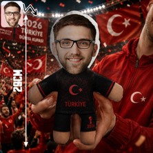 Bk Gift Kişiye Özel Türkiye Taraftar Temalı 2026 Dünya Kupası Tasarımlı Bebek Yastık -4, Tek Yürek Milli Takım Ruhu
