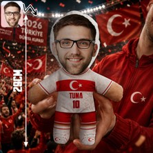 Bk Gift Kişiye Özel Türkiye Taraftar Temalı 2026 Dünya Kupası Tasarımlı Bebek Yastık -2, Tek Yürek Milli Takım Ruhu