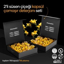chamashir 2'li Freesia (Süsen Çiçeği) Kokulu Kapsül Çamaşır Deterjanı Seti -118 Yıkama - Renkliler ve Beyazlar İçin Uygundur