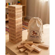 Cocota Toys Cezalı Jenga Denge Oyunu 57 Parça (Bez Kese Içeresinde)