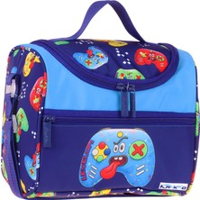 Kaukko Kids Erkek Çocuk Good Game Baskılı Isı Yalıtımlı Okul Beslenme Çantası (Lacivert - Kırmızı) - L5390