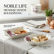 Noble Life Menekşe Desenli 2'li Özel Sunum Seti