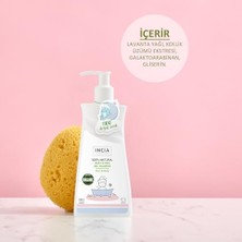 INCIA%100 Doğal Organik Sertifikalı Bebek ve Çocuk Jel Şampuanı Saç Vücut Lavanta Konak Önleyici 350 ml