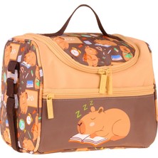 Kaukko Kids Erkek Çocuk Clever Baskılı Isı Yalıtımlı Okul Beslenme Çantası (Kahverengi) - L5385
