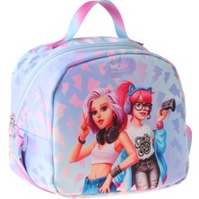 Wow Generation Cool Desenli Mavi - Pembe Renkli Kız Çocuk Isı Yalıtımlı Okul Beslenme Çantası - W6040