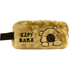Capybara 5248 Kahverengi Saplı Peluş Kalemlik - Kalem Kutusu - Erkek Çocuk