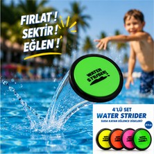 LRS Store 4 Lü Set Deniz- Havuz Oyuncağı Suda Kayan Diskler Dalış Yüzme Öğretici Eğlenceli Su Topu Atış Oyuncak
