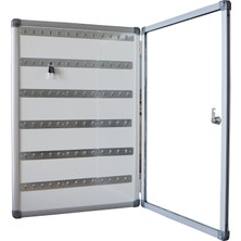ABC Anahtar Kutusu 50 x 70 cm Alüminyum Çerçeve ile 78 Kapasiteli Ergonomik Kullanım Sunar Anahtar Dolabı