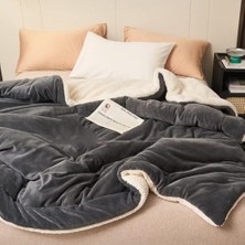 Polar Battaniye Çift Taraflı Çift Kişilik 220X240 cm Polyester Mikrofiber