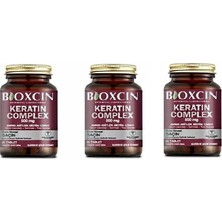 Bioxcin Keratin Komplex 60 Tablet 500 mg Yetişkinler İçin 3'lü Avantaj Paketi Çinko ve Vitaminler