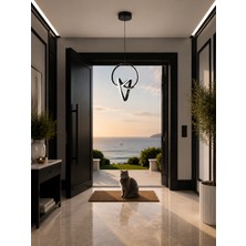 Gusto Lighting Dora LED Sarkıt Avize Siyah,3 Renk Yanabilen LED Avize, Modern Salon Oda LED Avize