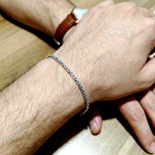Lumiera Silver 925 Ayar Gümüş Kral Model Erkek Bileklik/2.5mm