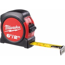 Milwaukee 2m/6” Ağır Hizmet Tipi Şerit Metre Üst Kavrama Alanı ile Ekstra Konfor