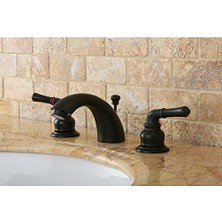 KB955 Magellan Iı 4-Inç Ila 8-Inç Mini Yaygın Lavabo Bataryası Metal Kolu Kolu, Yağ Ovuşturdu Bronz