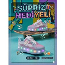 Velline Işıklı Paten Ayakkabı 4 Tekerlekli Spor & Paten Dönüşümlü Çocuk Model On-Off Işık Sistemli