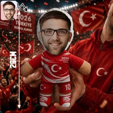 Bk Gift Kişiye Özel Türkiye Taraftar Temalı 2026 Dünya Kupası Tasarımlı Bebek Yastık -3, Tek Yürek Milli Takım Ruhu