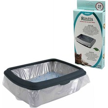 Rovita Dayanıklı Kedi Kum Kabı Torbası 55X43 cm (10 Adet) Kolay Temizlik ve Ergonomik Yapı