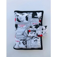 H3bag Kitap Çantası, El Yapımı Cepli, Kılıf Çanta, Kitap Kılıfı, Organizer Çanta