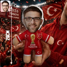 Bk Gift Kişiye Özel Türkiye Taraftar Temalı 2026 Dünya Kupası Tasarımlı Bebek Yastık -5, Tek Yürek Milli Takım Ruhu