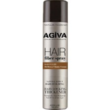 Agiva Hair Fiber 150 ml Düzleştirici Etkili Kahverengi Saç Dolgunlaştırıcı Sprey