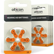 Oticon 13 Numara İşitme Cihazı Pili 30'lu 1,45 V Düğme Pil Tipi Yüksek Performanslı