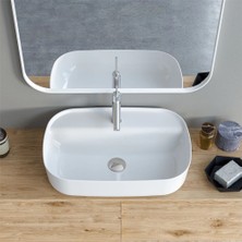 Turkuaz Cerastyle Aqua 80X40 cm Tezgah Üstü Çanak Lavabo